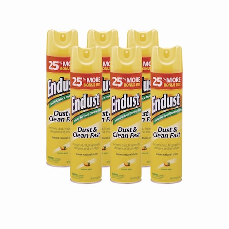 Diversey Endust Multi-Surface Dusting/Cleaning Spray, Lemon Zest, 12.5oz, PK6 CB508171